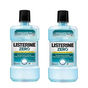 Listerine Zero 2 Adet 500 ml Alkolsüz Ağız Bakım Suyu
