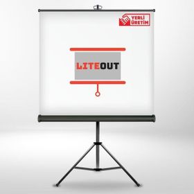 Liteout LO200-M 200x200 cm Motorlu Projeksiyon Perdesi