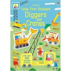 Little First Stickers Diggers And Cranes-Usborne Publishing