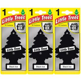 Little Trees 3'lü Siyah Buz Oto Kokusu