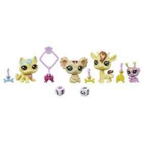 Littlest Pet Shop E7258 Şanslı Minişler Şans Ekibi 4'lü Sürpriz Paket