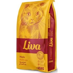 Liva 15 kg Tavuk Etli Yetişkin Kedi Maması