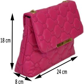 Liva 2275 Zincir Askılı Fuşya Kadın Omuz Çantası