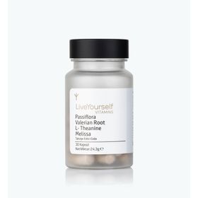 Live Yourself Passiflora Valerian Root L-Theanine Melissa 30 Kapsül