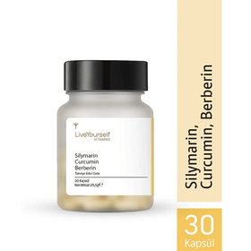 Live Yourself Vitamins Silymarin Curcumin 30 Kapsül