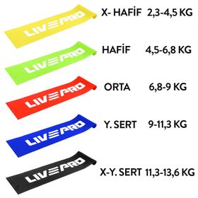 Livepro LP8413-XL Çok Hafif Sert Pilates Bandı