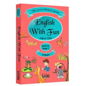 Living English Dictionary English With Fun Level 2-10 Kitap The Secret World Of Animals İngilizce Kitabı