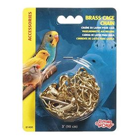 Living World Altın Renkli 90 cm Kafes Zinciri