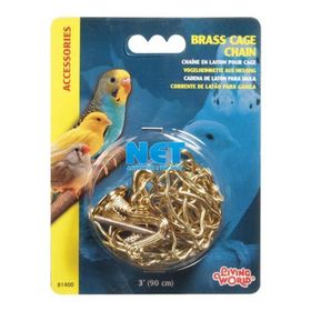 Living World Altın Renkli 90 cm Kafes Zinciri