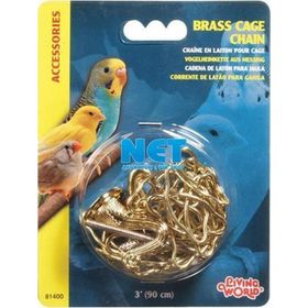 Living World Altın Renkli 90 cm Kafes Zinciri