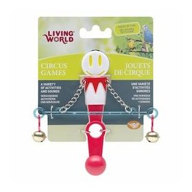 Living World Kırmızı - Beyaz Kuşlar İçin Denge Çubuğu