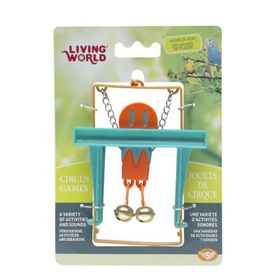 Living World Zilli Turuncu Maymun Kuş Oyuncağı