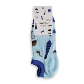 Livoni Cotton Sneaker Socks With Colorful and Fun Designs Apples Low Socks Unisex Çorap