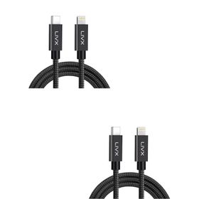 LivX BLT-03-2 Horizontal İkili Paket 20W Type C to Lightning 3 Metre iPhone iPad Uyumlu Hızlı Şarj ve Data Kablosu