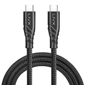 LivX BO-02 Turbo Serisi 100W 5A Type C to Type C PD 2.0 5 Gbps 2 Metre Hızlı Şarj ve Data Kablosu