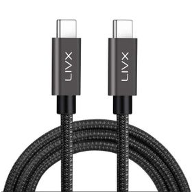 LivX Force GN-02 100W Usb-C to Usb-C 3.1 Gen2 10Gbps 4K 60Hz 2 Metre Örgülü Hızlı Şarj Data ve Görüntü Kablosu