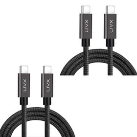 LivX GN-03-2 Force 100W Usb-C to Usb-C 3.1 Gen2 10 Gbps 4K 60Hz 3 Metre Örgülü Hızlı Şarj Data ve Görüntü Kablosu