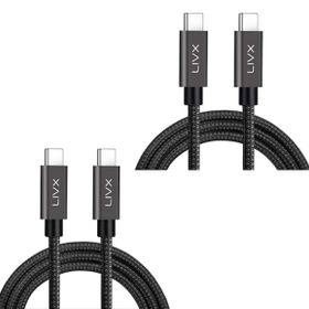 LivX GN-03-2 Force 100W Usb-C to Usb-C 3.1 Gen2 10 Gbps 4K 60Hz 3 Metre Örgülü Hızlı Şarj Data ve Görüntü Kablosu