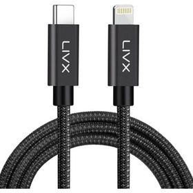 LivX IPBLT-01 Horizontal 20W Type-C To Lightning Space Gray 2 mt Data Kablosu
