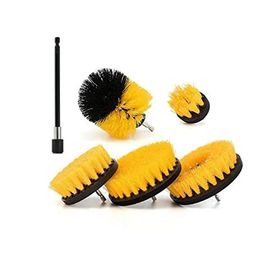 LivX MUF-01 Hygiene 5 Parça 15 cm Sarı Renk Profesyonel Matkap Temizlik Fırçası