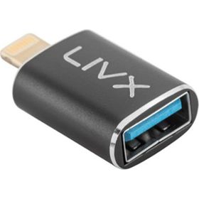 LivX OTGLM Siyah Lightning to USB 3.0 OTG Çevirici Adaptör