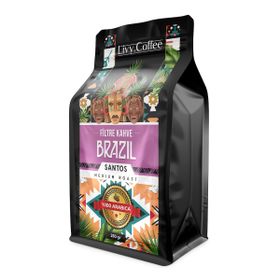 Livy Coffee 250 gr Çekirdek Brazil Santos Yöresel Filtre Kahve