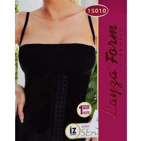 Liza 15010 Agraflı Toparlayıcı Kalın Askılı Siyah Kadın Atlet