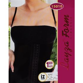 Liza 15010 Agraflı Toparlayıcı Kalın Askılı Siyah Kadın Atlet