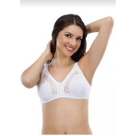 Liza 543 Tekli Beyaz Bayan Dantelli Toparlayıcı Sütyen