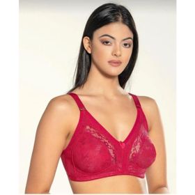 Liza 543 Tekli Bordo Bayan Dantelli Toparlayıcı Sütyen