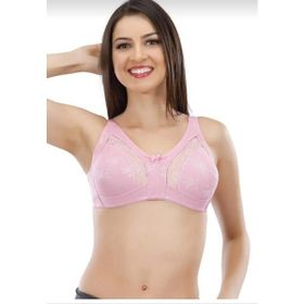 Liza 543 Tekli Pembe Bayan Dantelli Toparlayıcı Sütyen