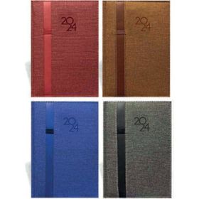 Lizy AJ7024 14x20 cm 2024 Thermo Deri Kalemlikli Günlük Ajanda