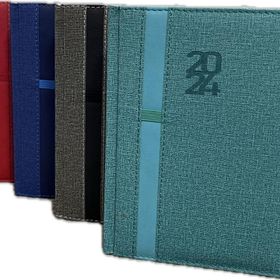 Lizy AJ7024 14x20 cm 2024 Thermo Deri Kalemlikli Günlük Ajanda