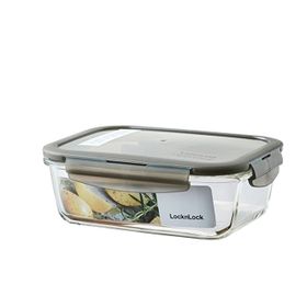 Locknlock Euro 740 ml Dörtgen Gri Fırın Saklama Kabı