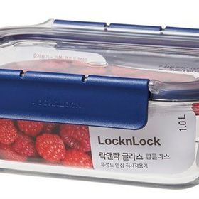 Locknlock LBG445 LL Top Class 1.0 lt Mavi Dörtgen Kilitli Fırın Saklama Kabı