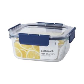 Locknlock Top Class Dörtgen Kilitli 1.4 lt Mavi Fırın ve Saklama Kabı