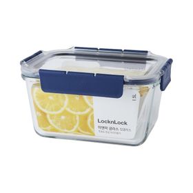 Locknlock Top Class Dörtgen Kilitli 1.5 lt Mavi Fırın ve Saklama Kabı