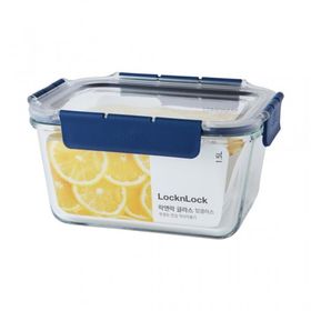 Locknlock Top Class Dörtgen Kilitli 1.5 lt Mavi Fırın ve Saklama Kabı