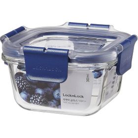Locknlock Top Class Kare Kilitli 300 ml Mavi Fırın ve Saklama Kabı