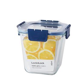Locknlock Top Dörtgen Kilitli 950 ml Mavi Class Fırın & Saklama Kabı