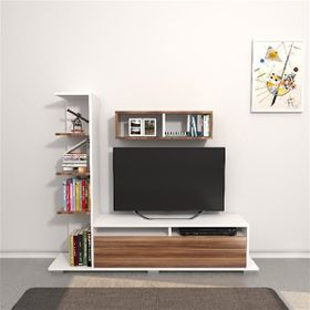 Lode Argo Ceviz Beyaz Tv Ünitesi