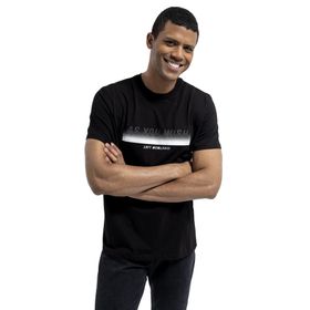 Loft LF2034028 Siyah Erkek T-shirt