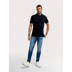 Loft LF2035136 Siyah Erkek Polo Yaka T-shirt