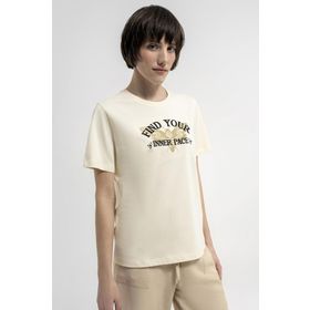 Loft LF2035614 Ekru Kadın T-shirt