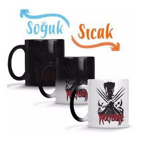 Logan Wolverine Sihirli Porselen Kupa