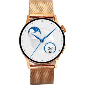 Logia Gt2 20 mm Metal Kordon Çinko Alaşım Kasa Altın Siyah Akıllı Saat