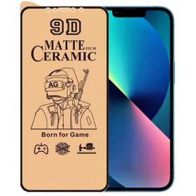 Logis iPhone 13 9D Mat Seramik Tam Kaplayan Cam Ekran Koruyucu