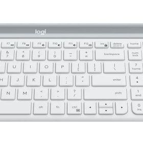 Logitech MK470 Beyaz Kablosuz İnce Q Klavye Mouse Seti