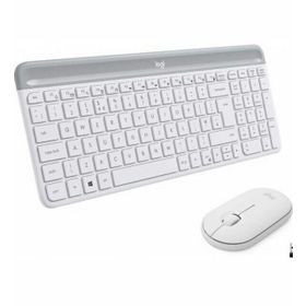 Logitech MK470 Beyaz Kablosuz İnce Q Klavye Mouse Seti