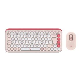 Logitech Pop Icon Combo 920-013077 Pembe Kablosuz Klavye Mouse Seti